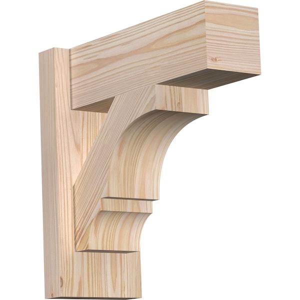 Ekena Millwork Balboa Block Smooth Outlooker, Douglas Fir, 5 1/2"W x 14"D x 14"H OUT06X14X14BOA05SDF - main